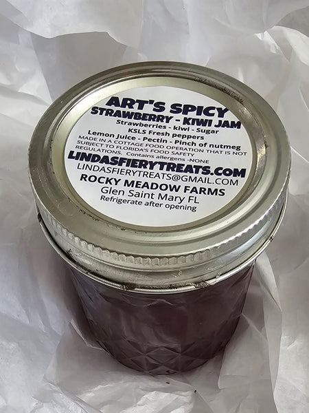 Jam -  Art's Spicy Strawberry - Kiwi jam