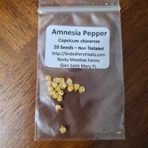 SEEDS - Amnesia pepper seeds.  20 seeds