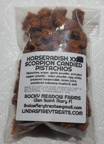 NUTS - Horseradish XX scorpion candied pistachios