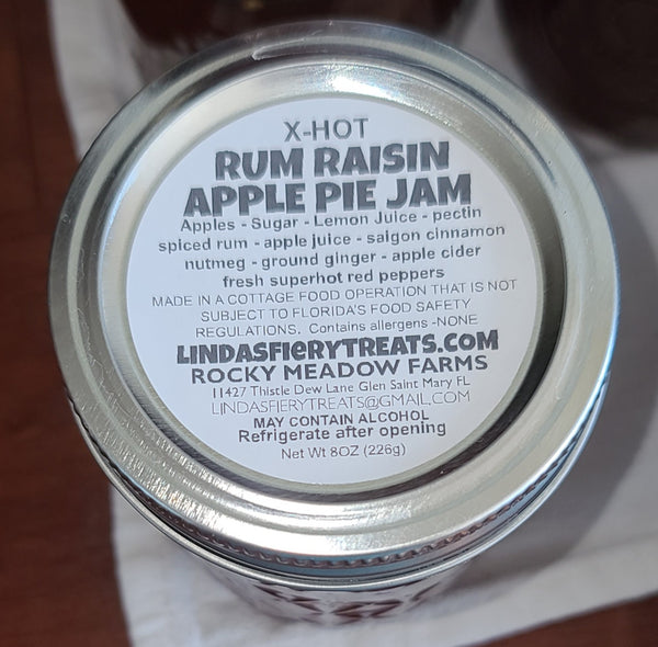 JAM - Rum raisin apple pie jam x-hot (boozy)