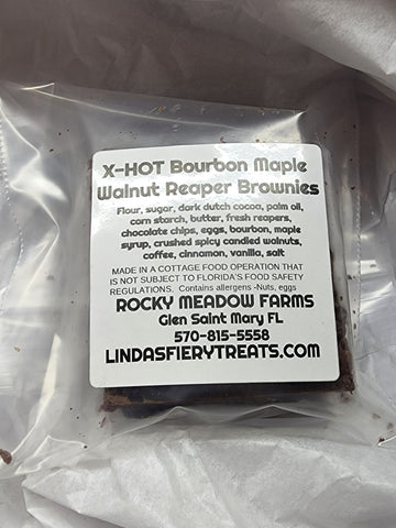 Brownie - X-hot Bourbon maple walnut reaper brownie