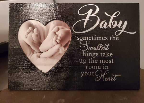 CUSTOM- Homemade picture frame plaque
