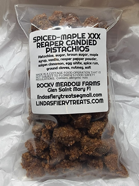 Pistachio - SPICED Maple XXX reaper candied pistachios